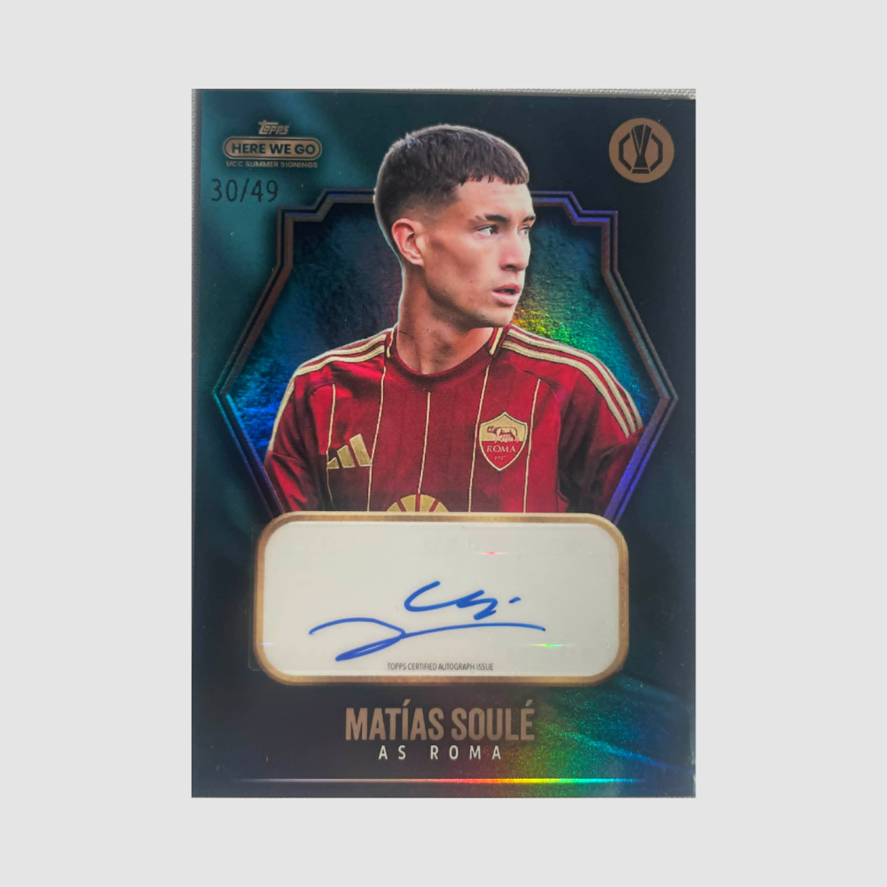 2024-25 Topps Fabrizio Romano Here We Go - Matias Soule Auto /49