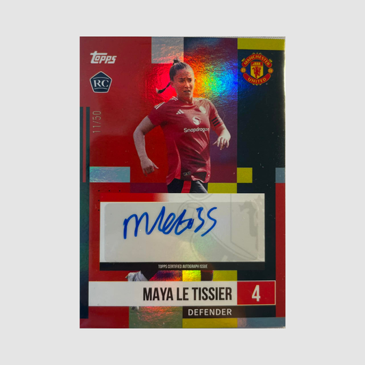 2024-25 Topps Manchester United Team Set - Maya Le Tissier RC Auto /50