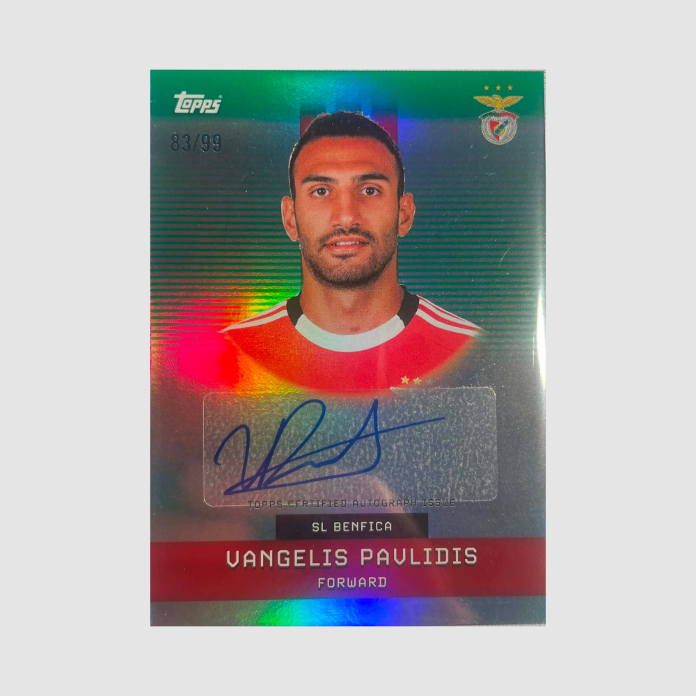 2025-26 Topps Benfica Team Set - Vangelis Pavlidis Auto /99