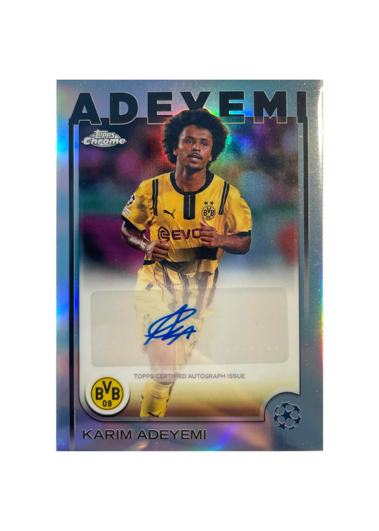 2024-25 Topps Chrome Uefa - Karim Adeyemi Auto