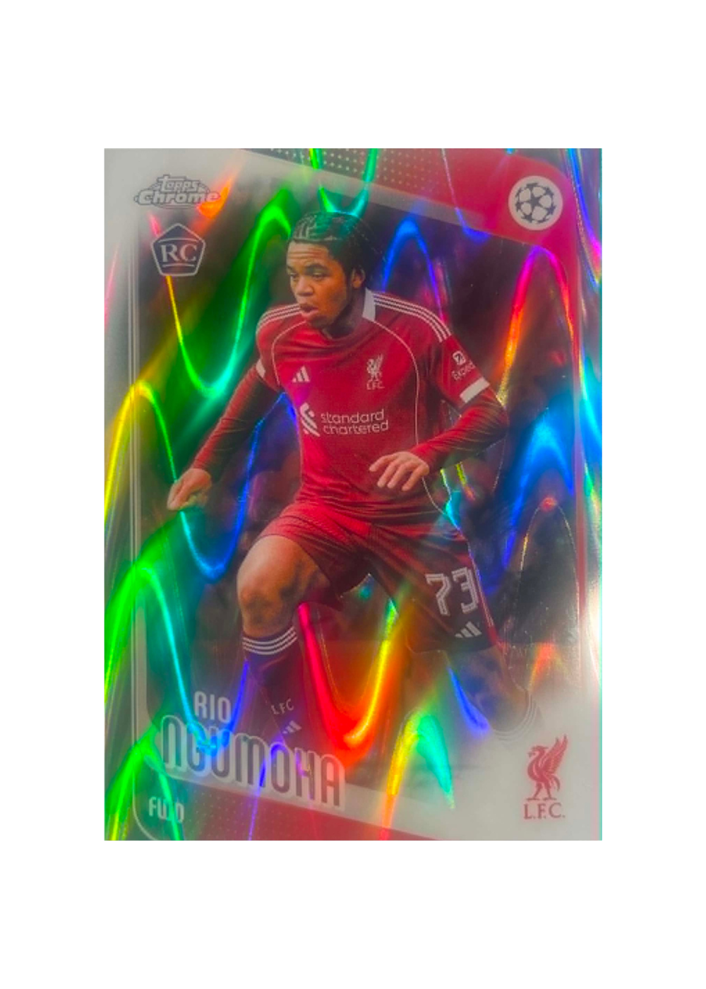 2025-26 Topps Chrome UEFA Club Competitions - Rio Ngumoha Raywave RC