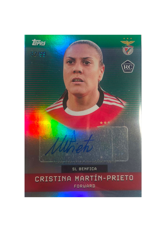 2025-26 Topps Benfica Team Set - Cristina Martin-Prieto Auto /99
