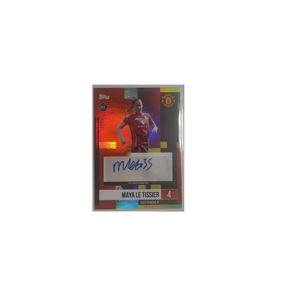 Maya Le Tissier rookie auto /50 Manchester united team set 2024/25